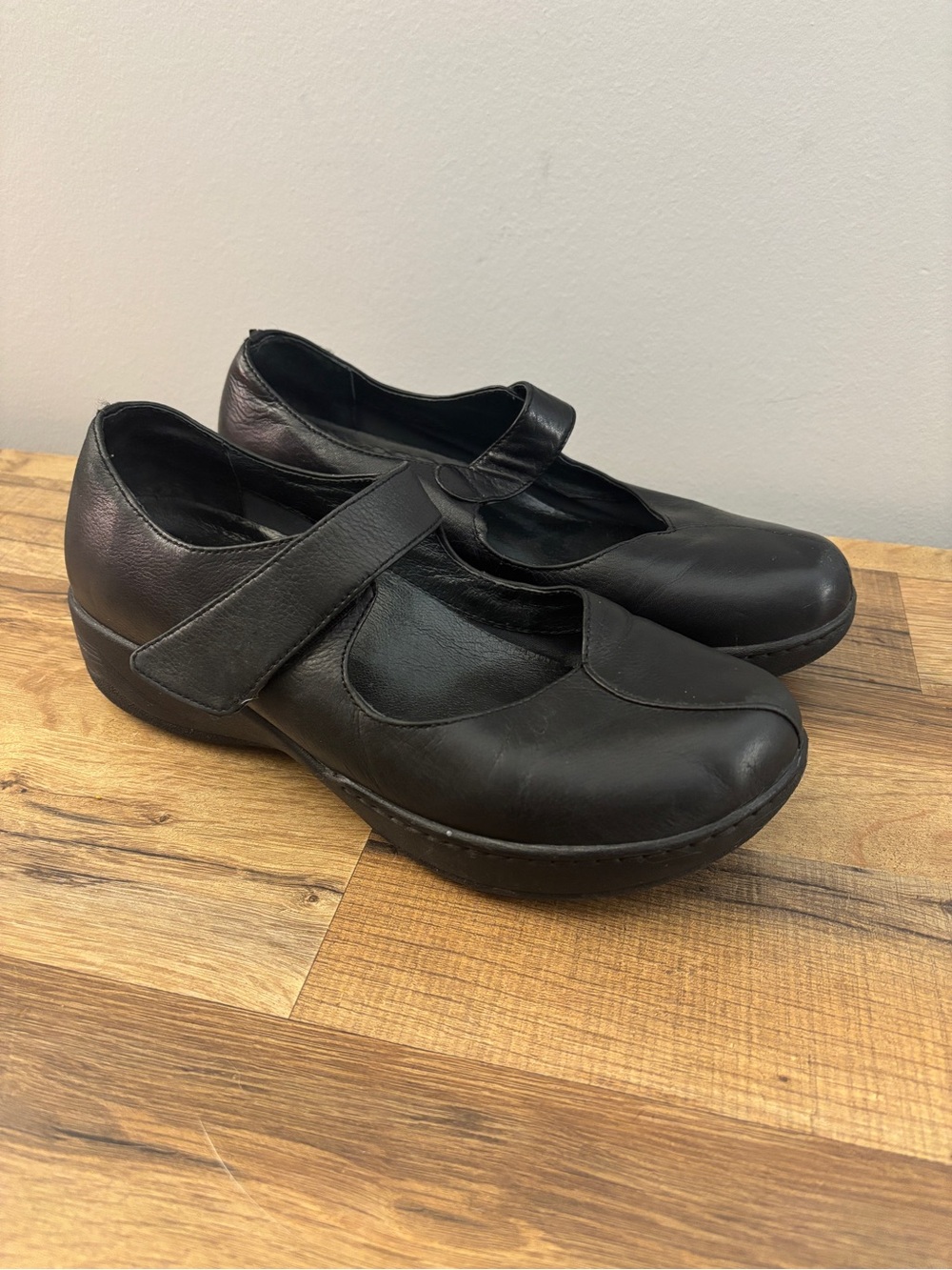 Dansko Sonoma Annie Leather Mary Jane Clog Comfort Shoes Black